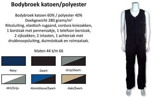 Bodybroek katoen / polyester 