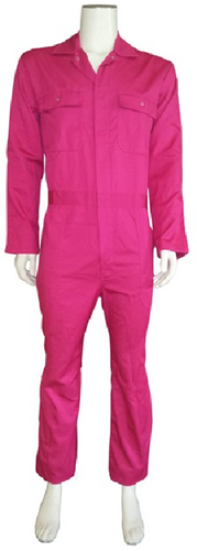 Kinderoverall polyester - katoen  - 104 - Fuchsia