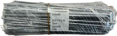 Antiworteldoek / Gronddoek bevestigingspen - 200/175 x 3 cm - per 50 stuks
