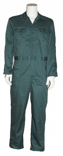 Kinderoverall polyester - katoen  - 176 - Flessengroen