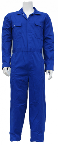 Kinderoverall polyester - katoen  - 176 - Korenblauw