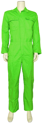 Kinderoverall polyester - katoen  - 164 - Appelgroen