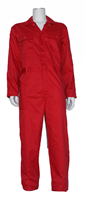 Kinderoverall polyester - katoen  - 176 - Rood