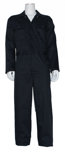 Kinderoverall polyester - katoen  - 98 - Zwart