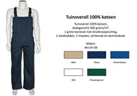 Tuinoverall 100% katoen - 54 - Korenblauw Verschillende kleuren